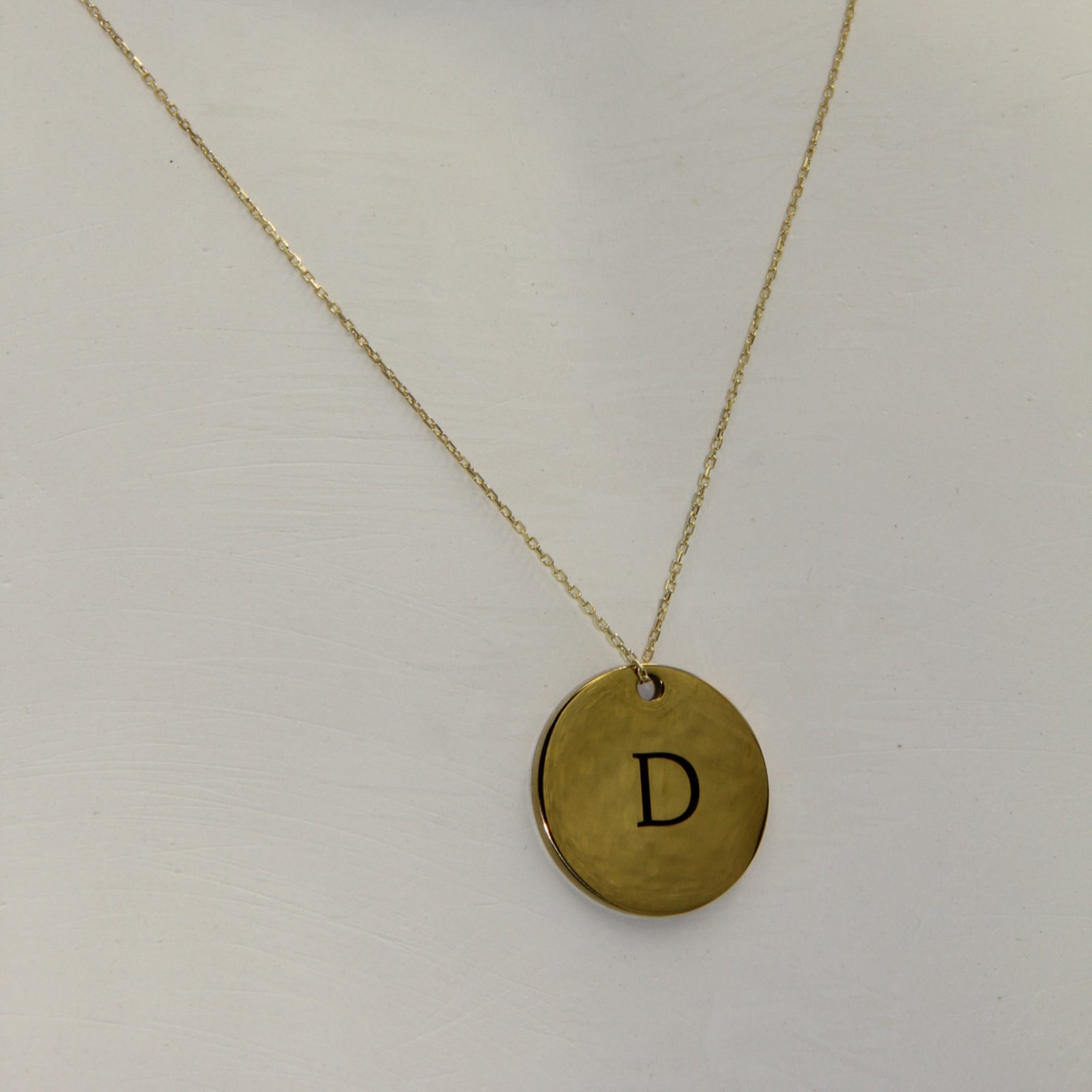 Minimal Harf Kolye Ucu