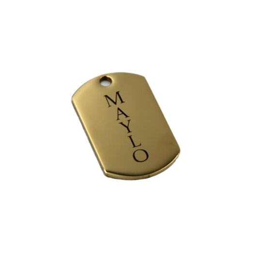 Cat & Dog Named Steel Tag Collar