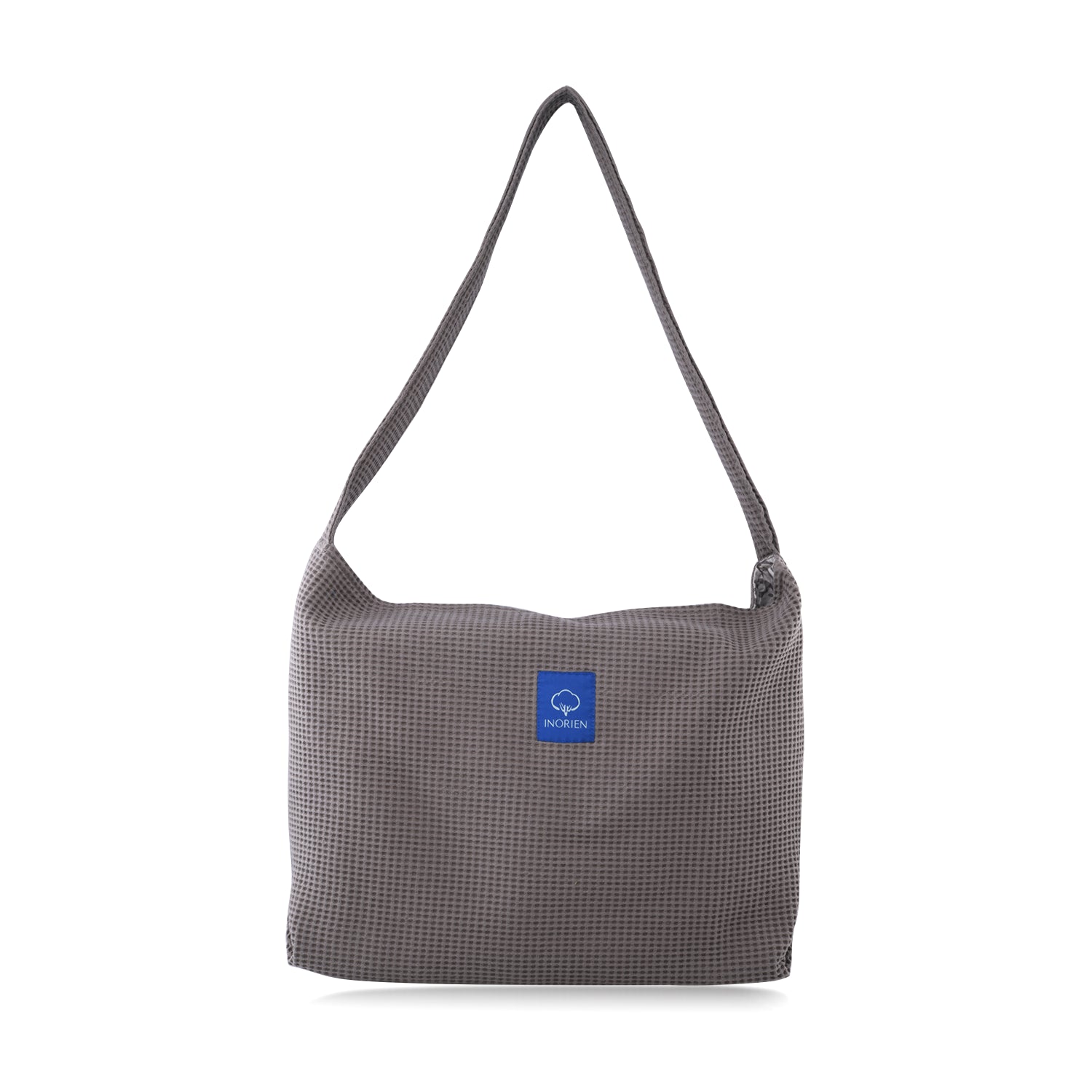 Inorien waffle dokulu tote alışveriş, plaj veya spor çantası