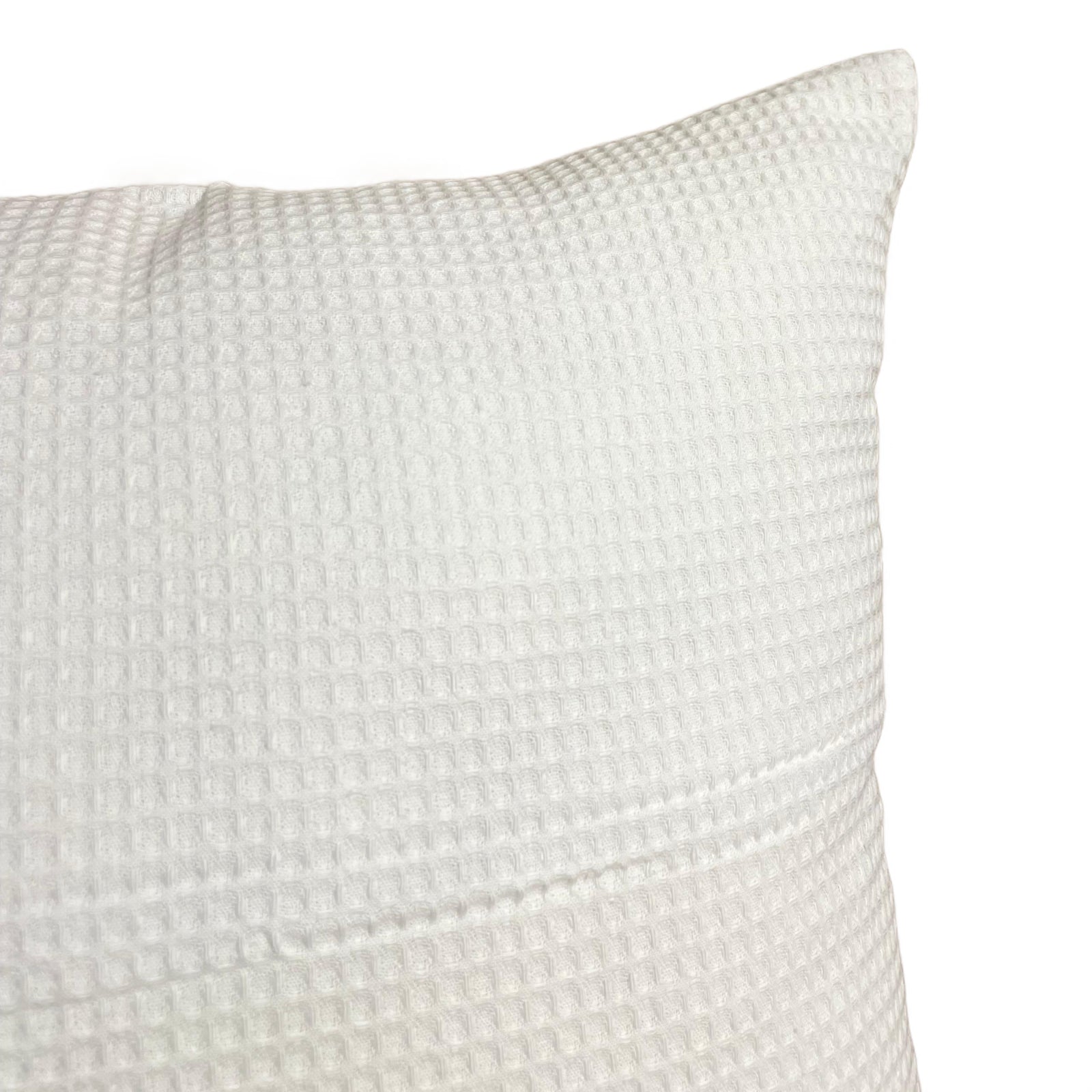 Inorien waffle dokulu 40cm x 40cm ölçüsünde organik pamuk kırlent kılıfı