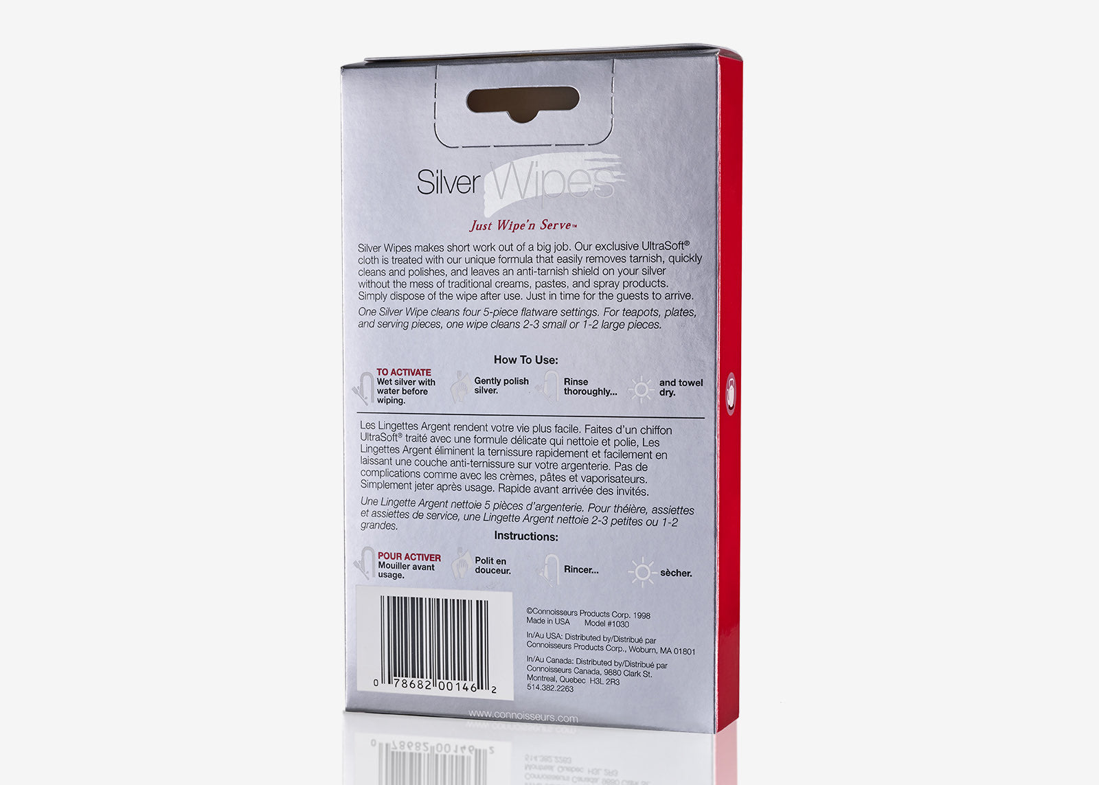 connoisseurs gümüş ev eşyası temizlik mendili