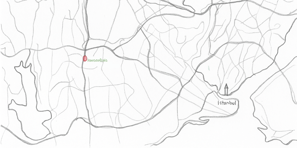 houseofcais işletmesinin harita üzerindeki konumunu gösteren görsel