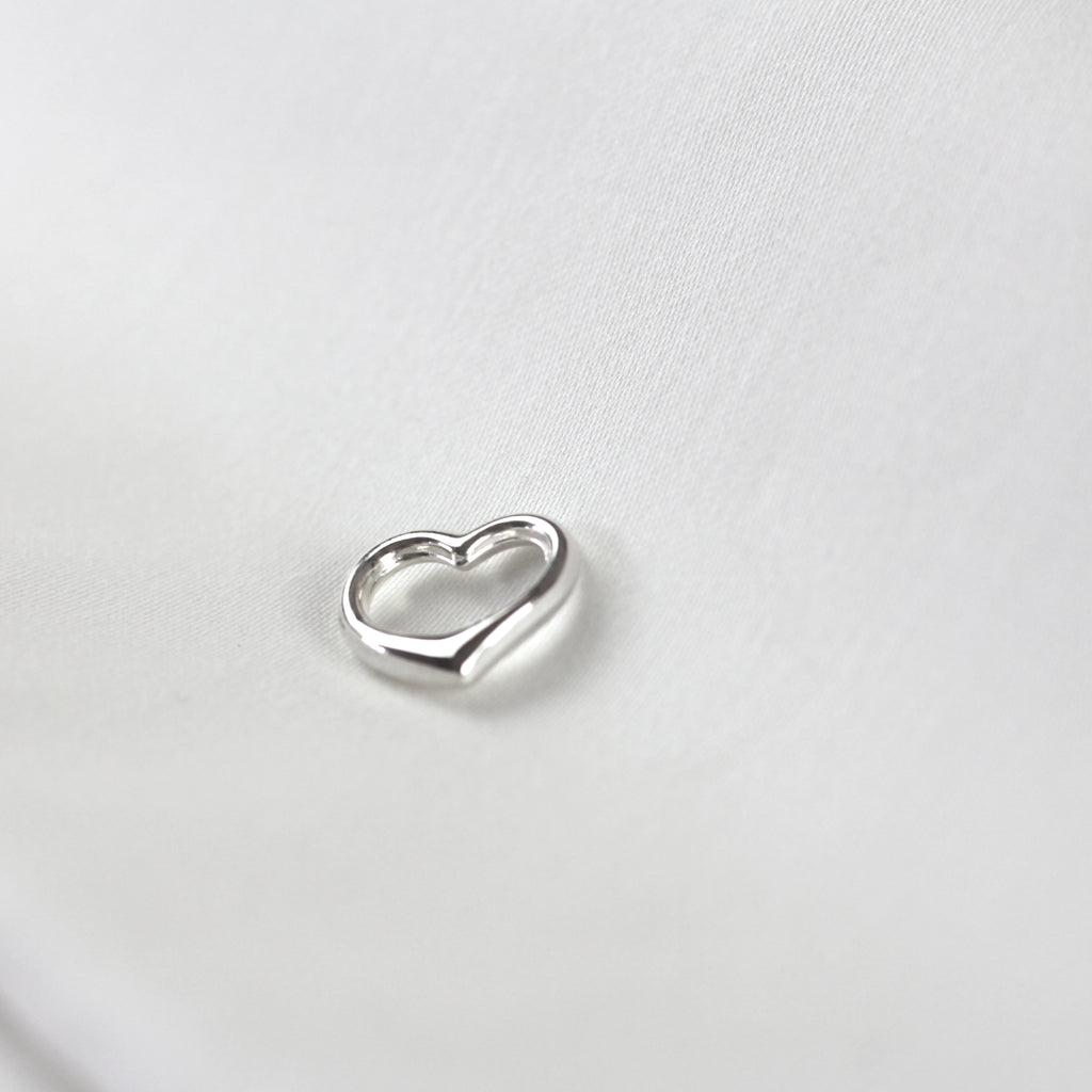 pontem 925 ayar gümüş kalp kolye ucu charm