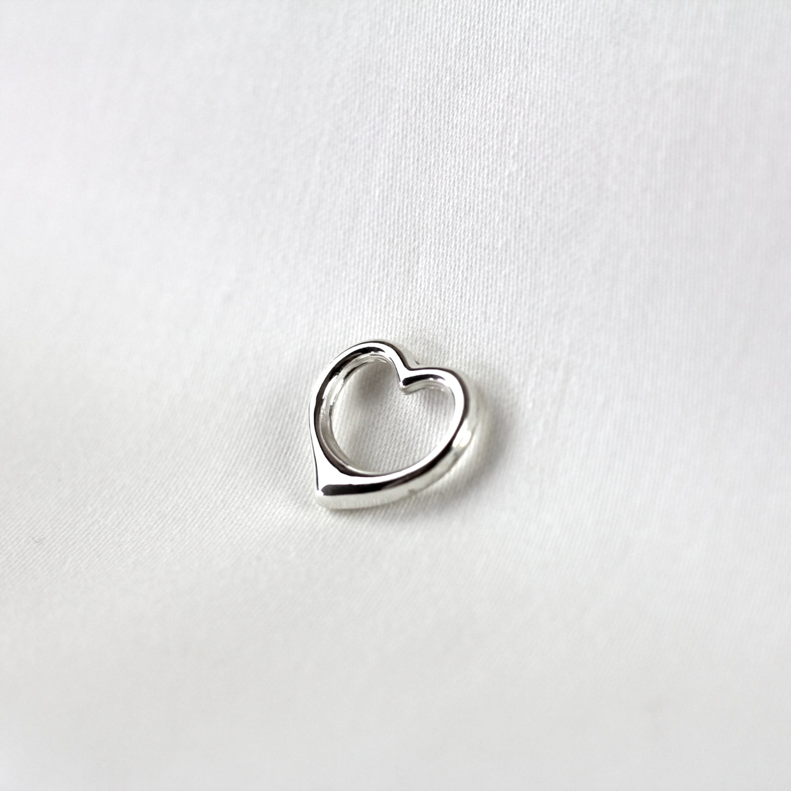 pontem 925 ayar gümüş kalp kolye ucu charm