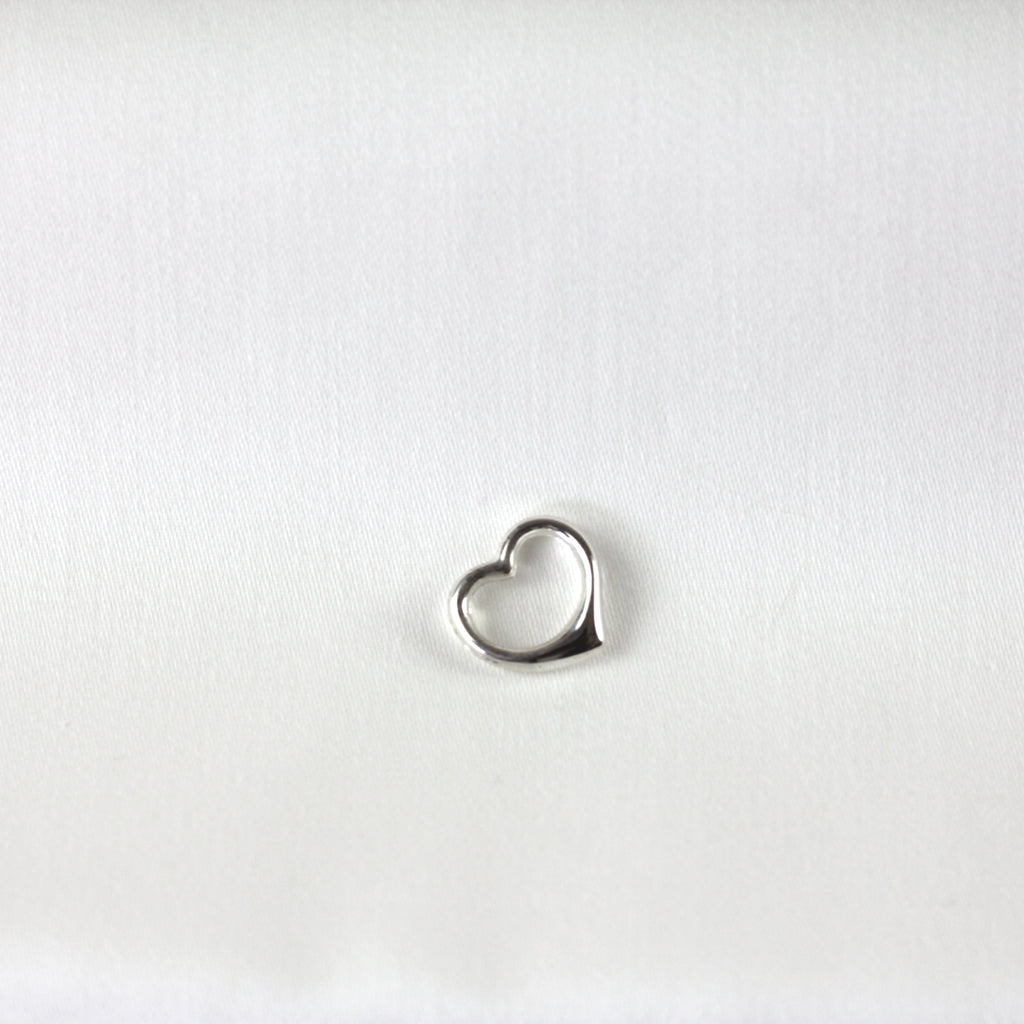 pontem 925 ayar gümüş kalp kolye ucu charm