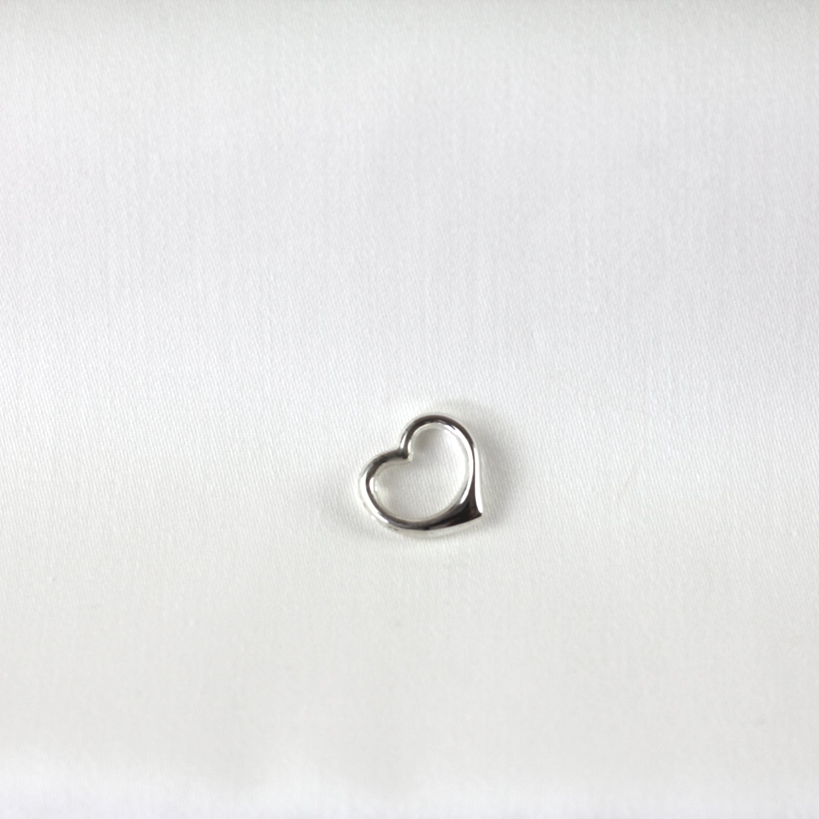 pontem 925 ayar gümüş kalp kolye ucu charm