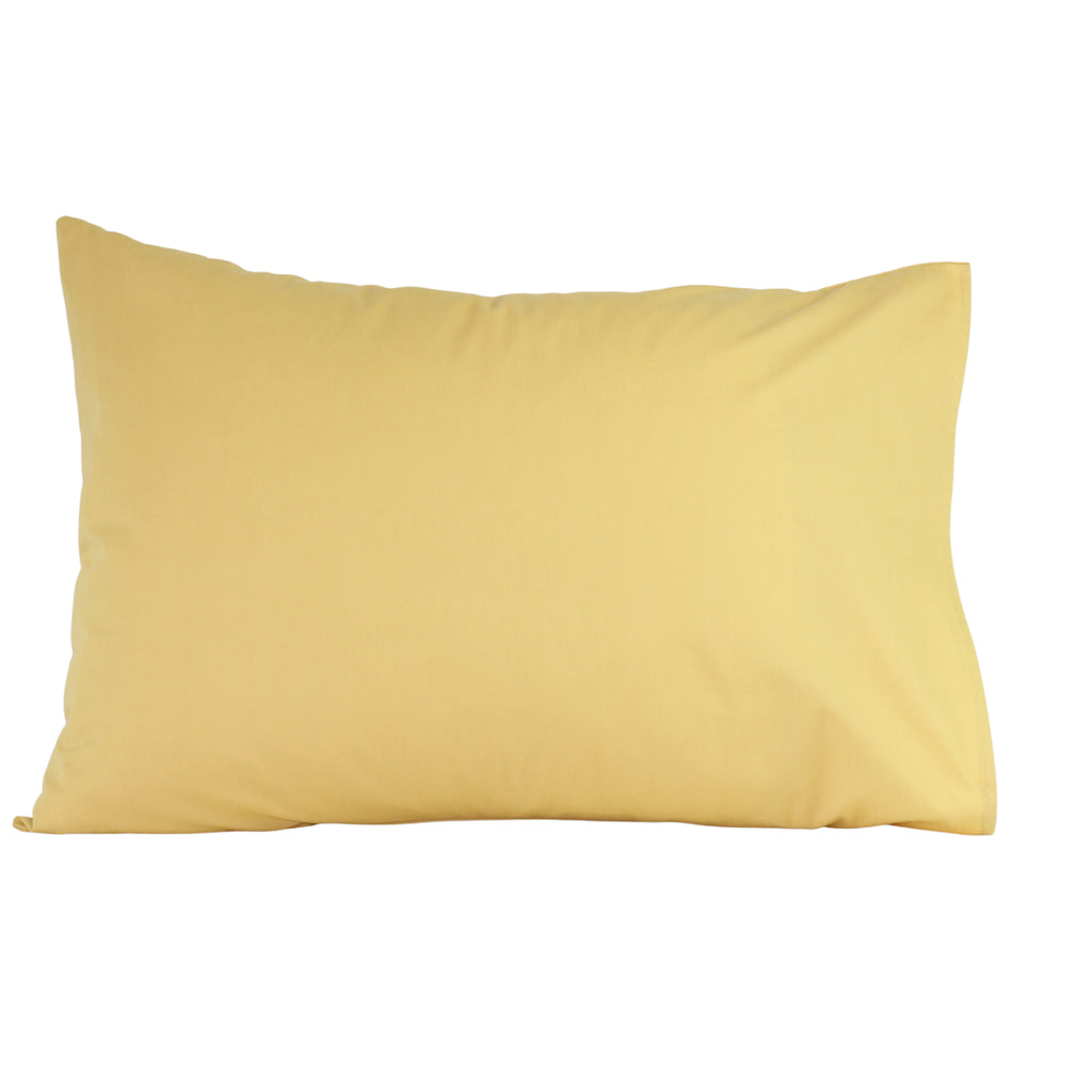inorien perkal kumaş pamuklu altın sarı yastık kılıfı 50x70 santimetre