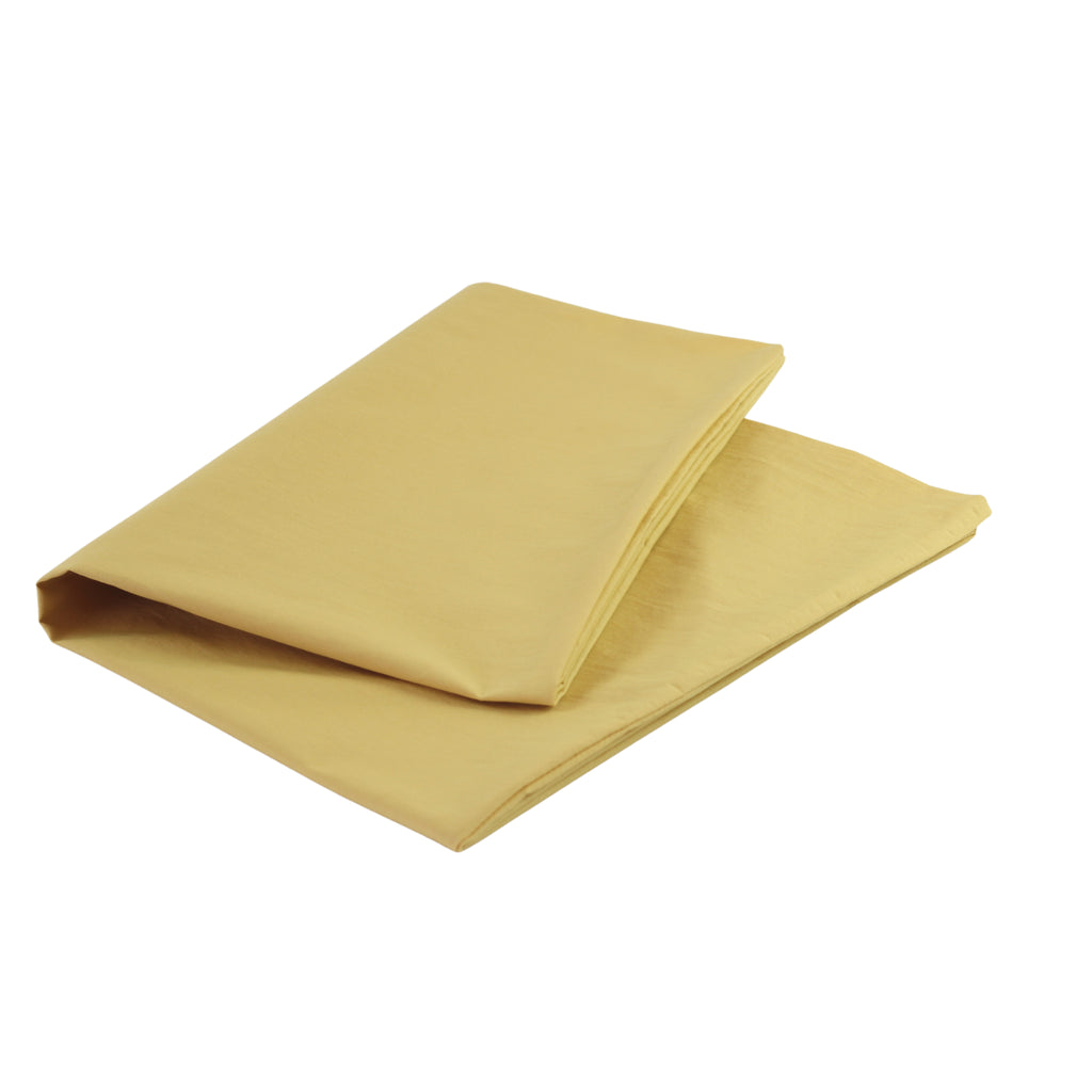 inorien perkal kumaş pamuklu altın sarı yastık kılıfı 50x70 santimetre