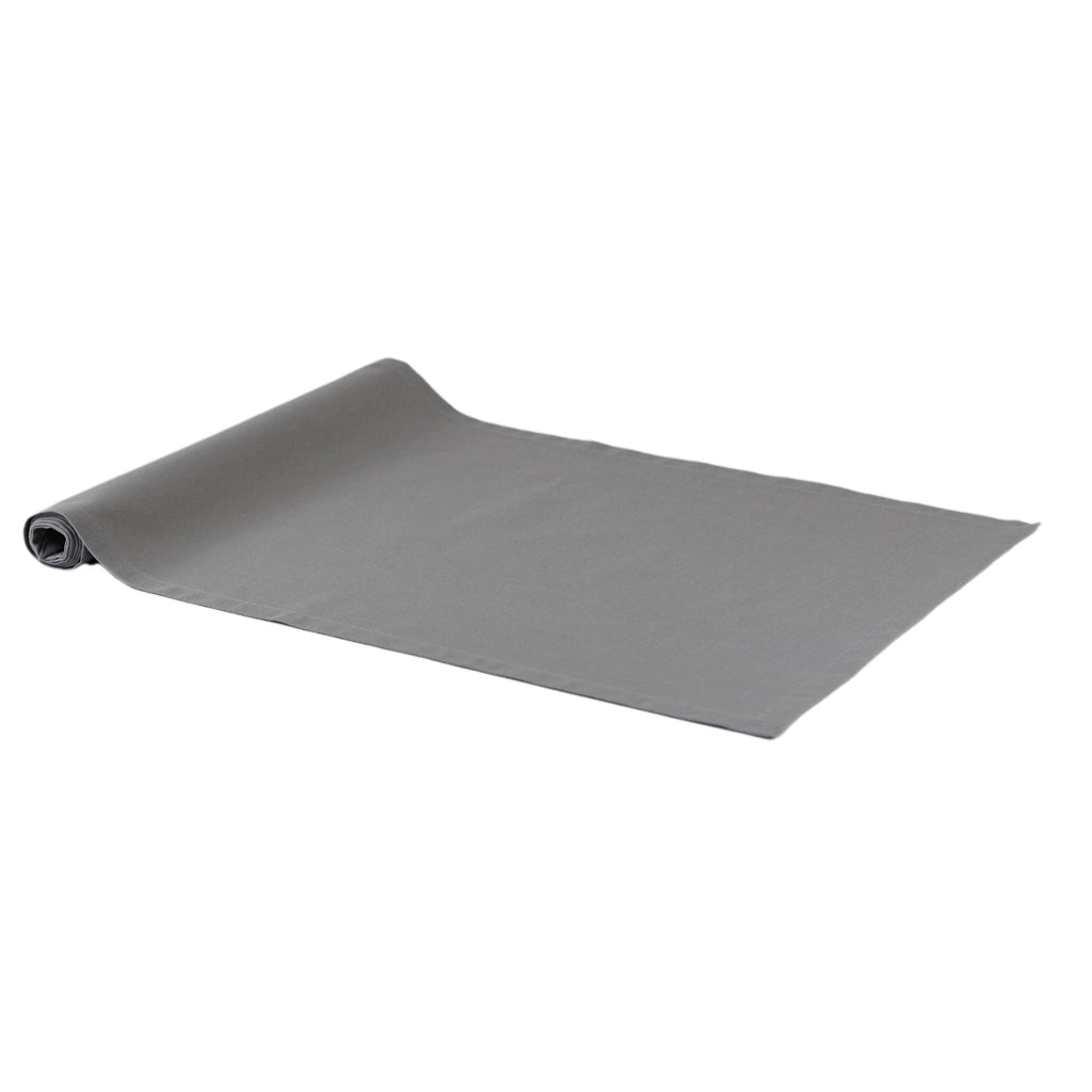 inorien pamuklu 40x150 santimetre taş gri runner masa örtüsü