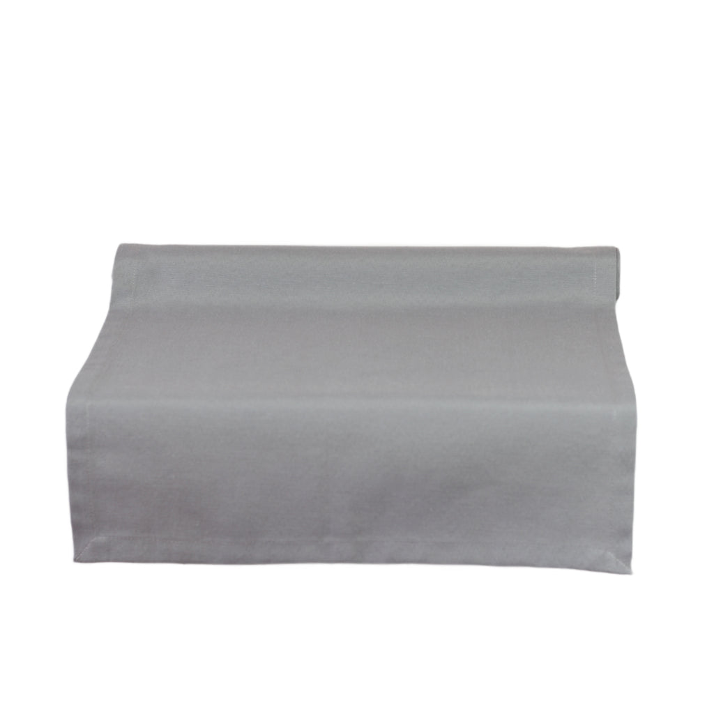 inorien pamuklu 40x150 santimetre taş gri runner masa örtüsü