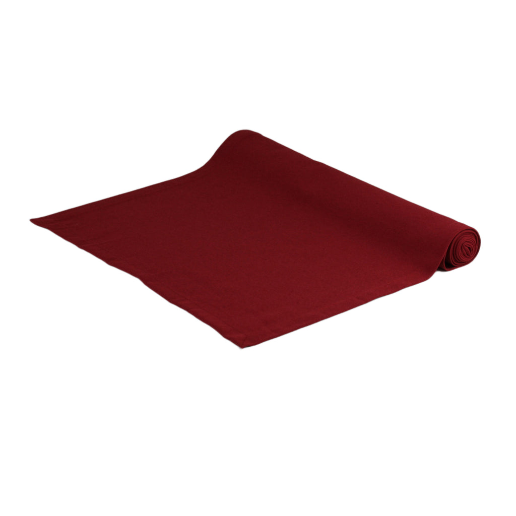 inorien pamuklu 40x150 santimetre kırmızı runner masa örtüsü