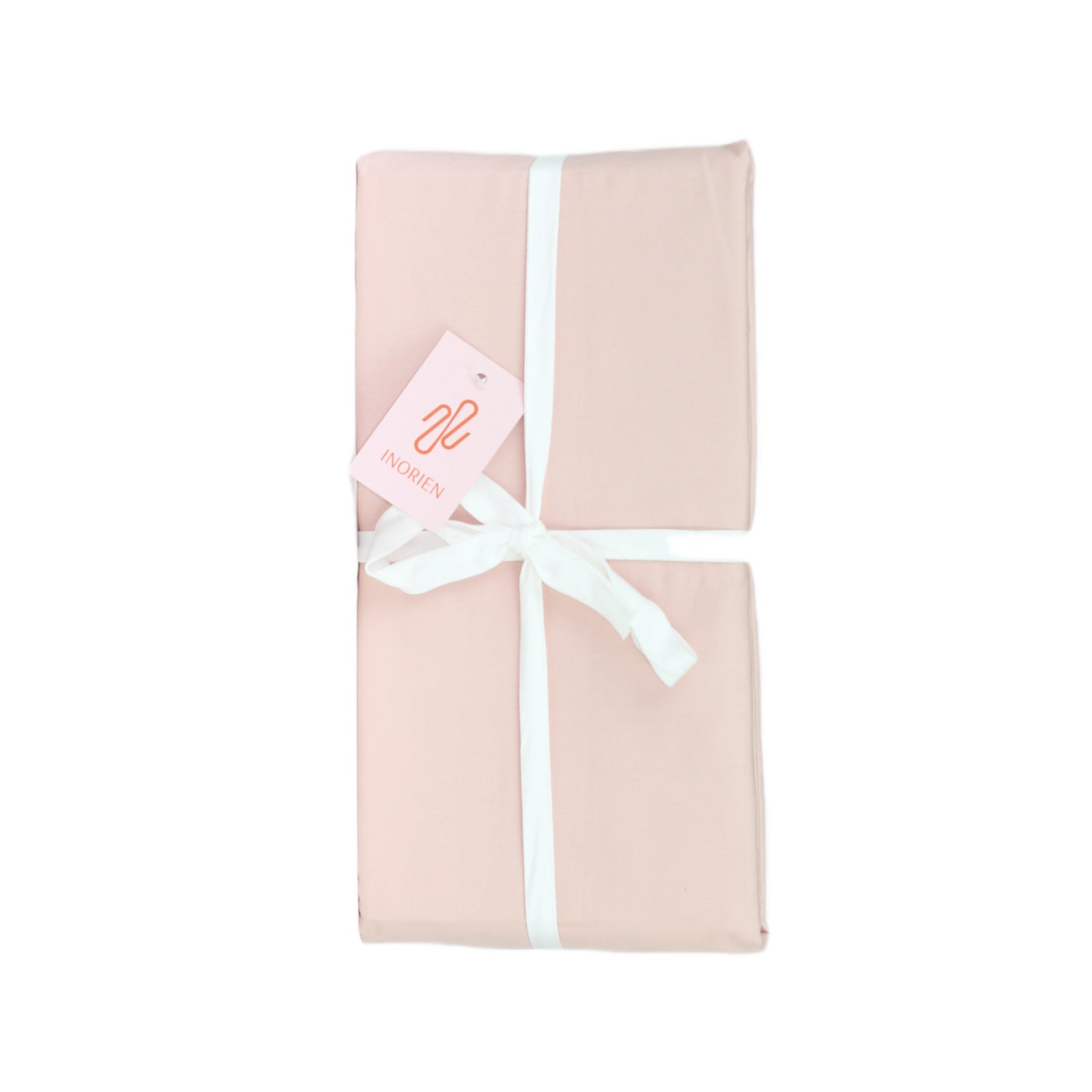 inorien markalı pembe pamuk saten nevresim takımı fotoğrafı