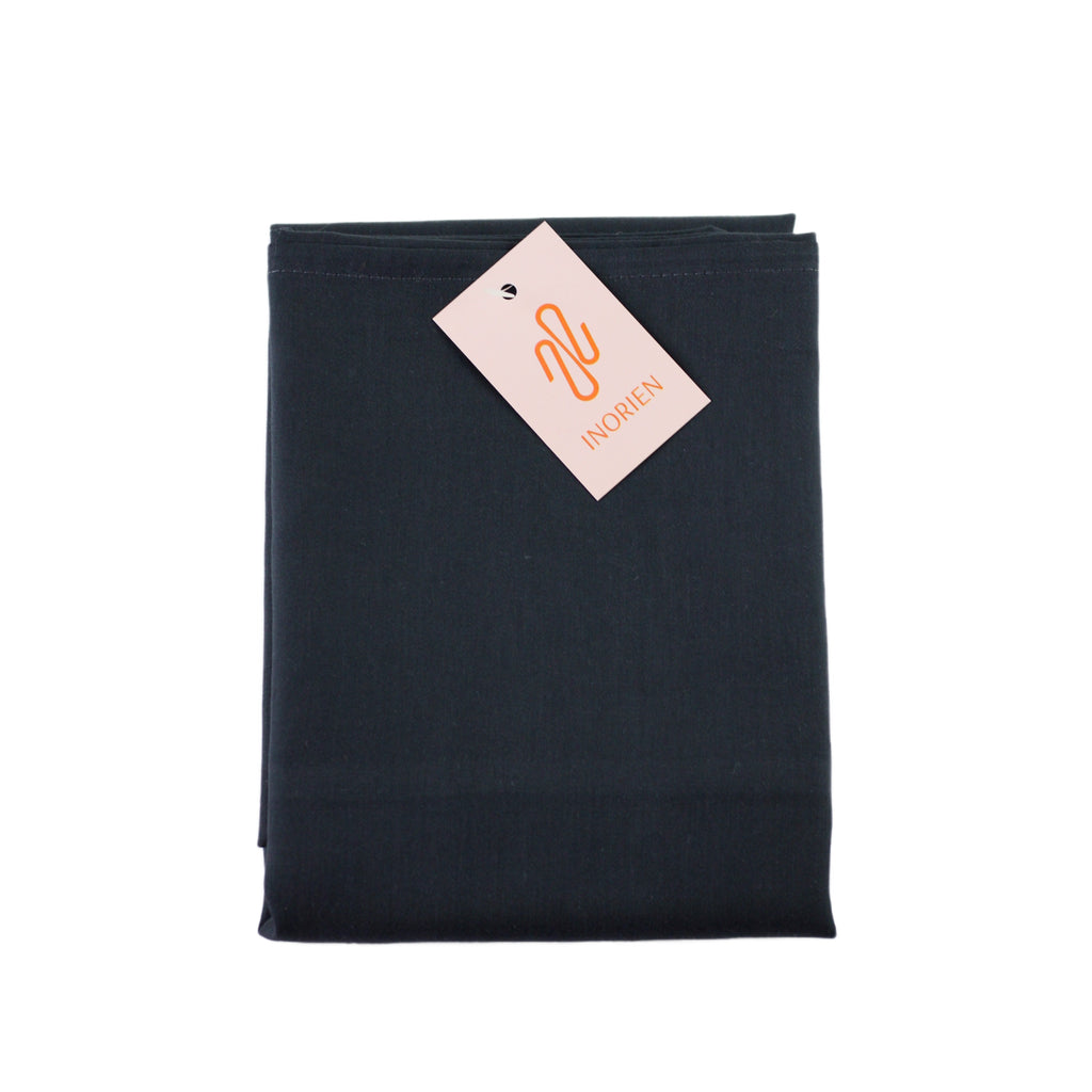 Inorien marka siyah pamuk saten 50x70 cm ölçüsünde yastık kılıfı