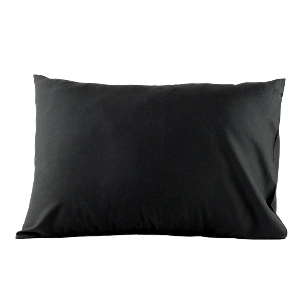 Inorien marka siyah pamuk saten 50x70 cm ölçüsünde yastık kılıfı