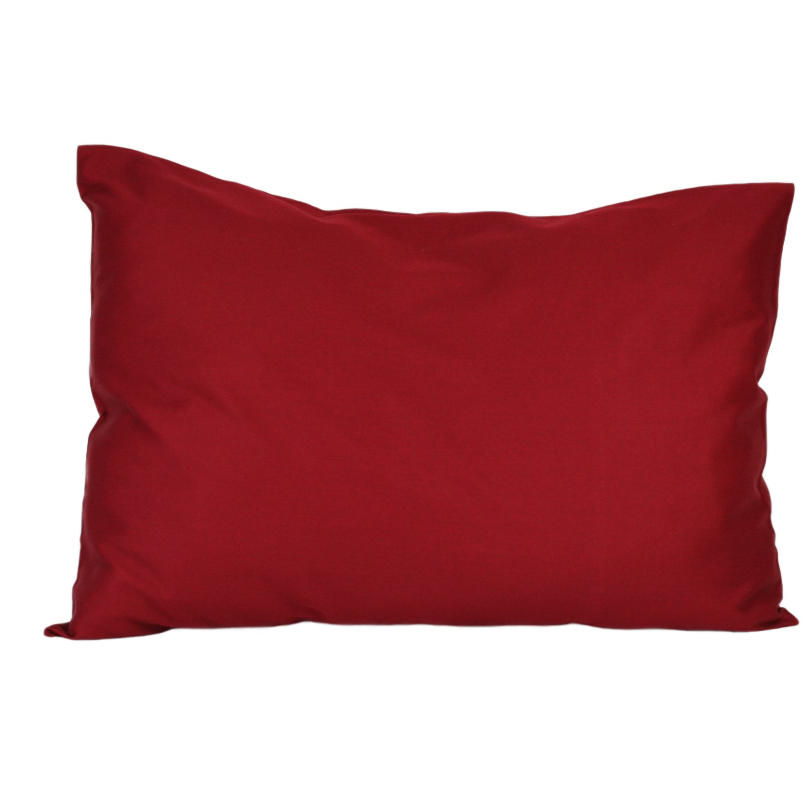 Inorien pamuk saten bordo rengi yastık kılıfı, 50x70cm