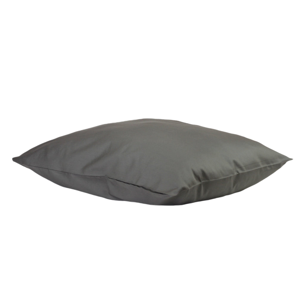 Inorien pamuk saten antrasit rengi yastık kılıfı, 50x70cm