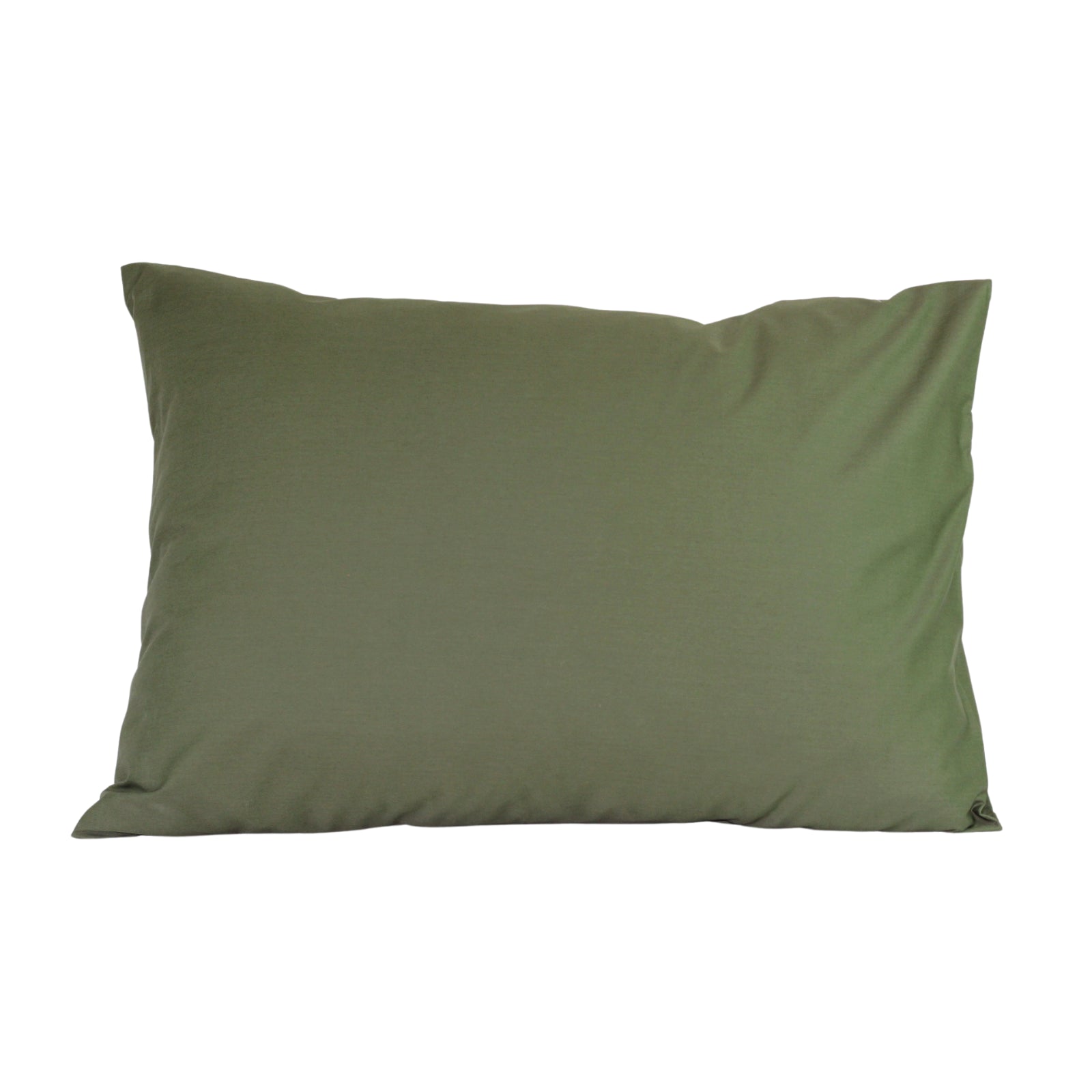 Inorien marka asker yeşili pamuk saten 50x70 cm ölçüsünde yastık kılıfı